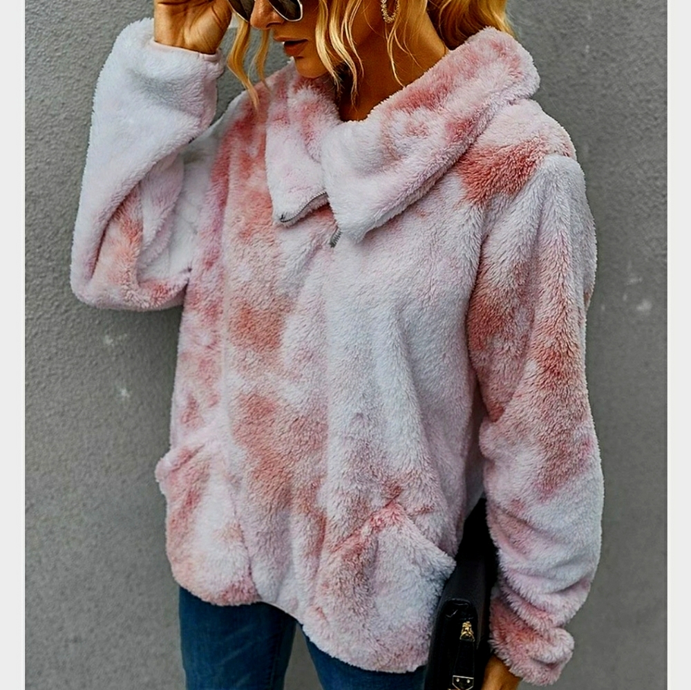 Tie Dye Pullover Teddy